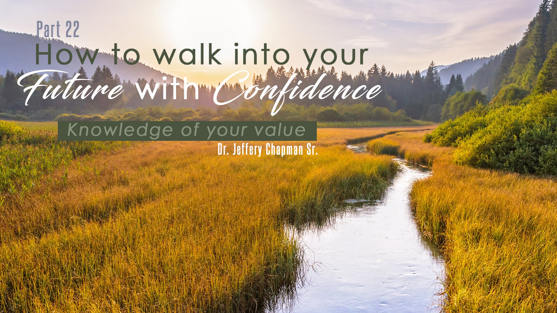 How To Walk Into Your Future With Confidence - Pt. 22 - You Must Have Knowledge of Your Value